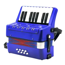 Дети пианино аккордеон 17 ключ 8 бас развивающая музыкальная игрушка синий