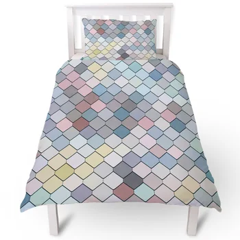 

Small Fresh Mermaid Wall Duvet Cover Pillow Case Quilt Cover Set Bedclothes Single Bedding Sets For Bed