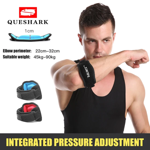US $3.16 Adjustable Basketball Badminton Tennis Golf Elbow Support Golfers Strap Elbow Pads Lateral Pain Sy
