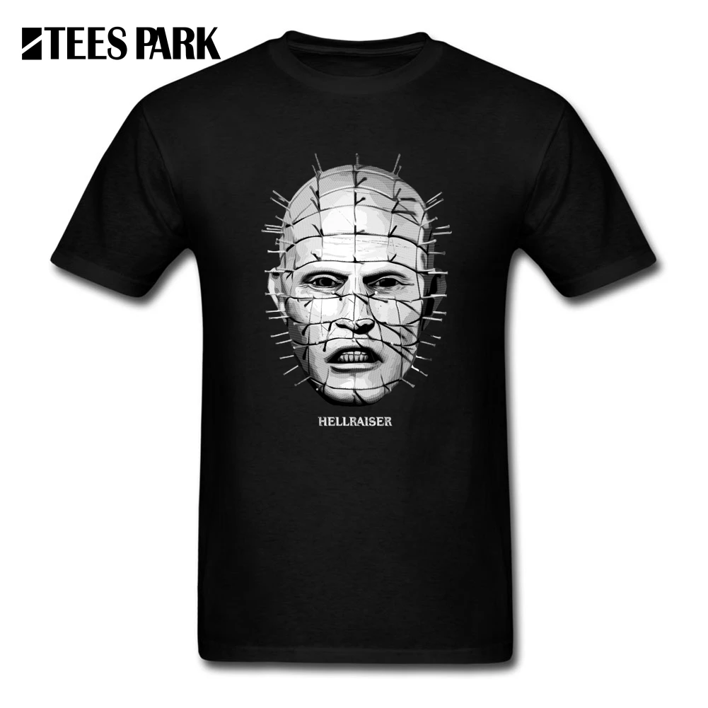 Мужские футболки Hellraiser Pinhead Puzzlebox на Хэллоуин Мужская футболка с круглым