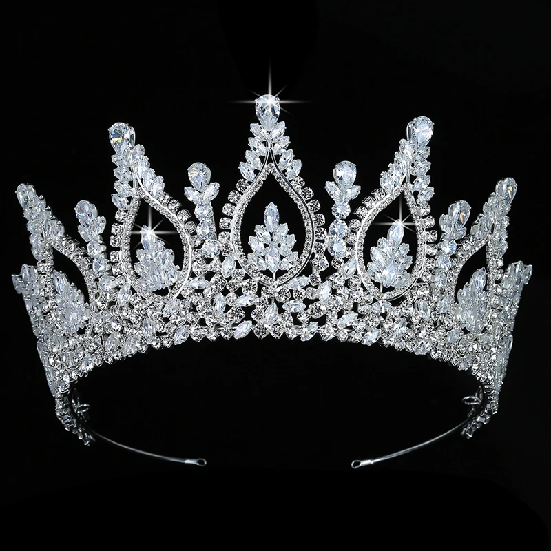 Crown HADIYANA Trendy Queen 's Tiaras And Crown Women Wedding Hair Accessories Party Sombreros Zircon BC5436 Corona Princesa