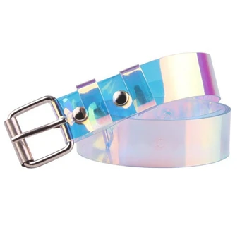 

Fashion Transparent Pin Buckle Wide Waist Bands Waistband Invisible Punk Waist Belt 90Cm