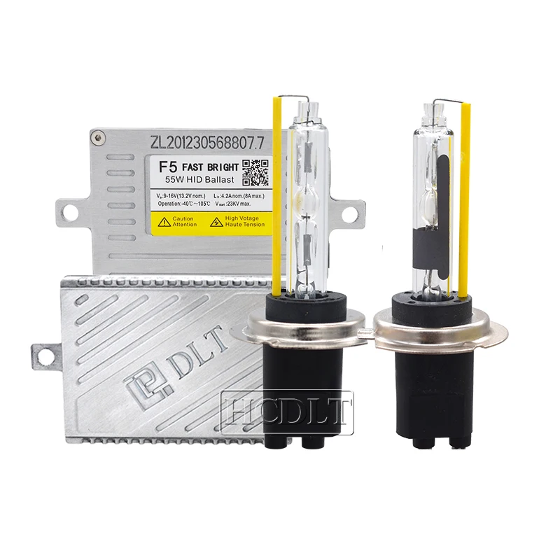HIDLT AC 55 Вт F5 комплект быстрых и ярких HID ксеноновых фар H7 H3 H11 9005 9006 D2H H1 5500K налобный