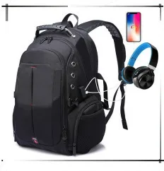 Мужские Водонепроницаемые рюкзаки, женский рюкзак 15," для ноутбука, студенческий мужской рюкзак с зарядным портом, школьные сумки для мальчиков-подростков