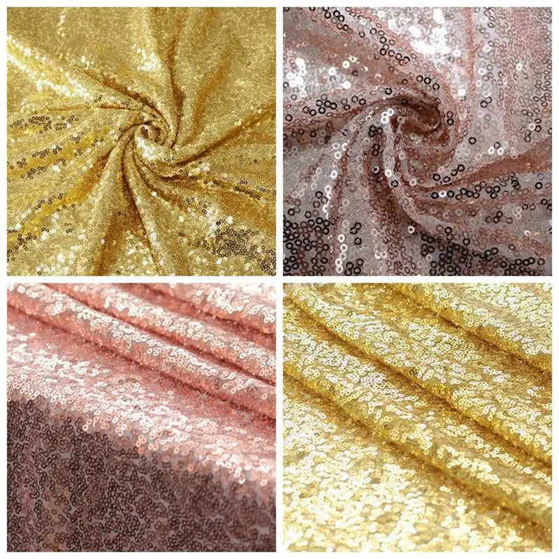 1Pcs High Quality Sequin Tablecloth Glitter Table Cloth For Wedding Decoration Party Banquet Home Decor