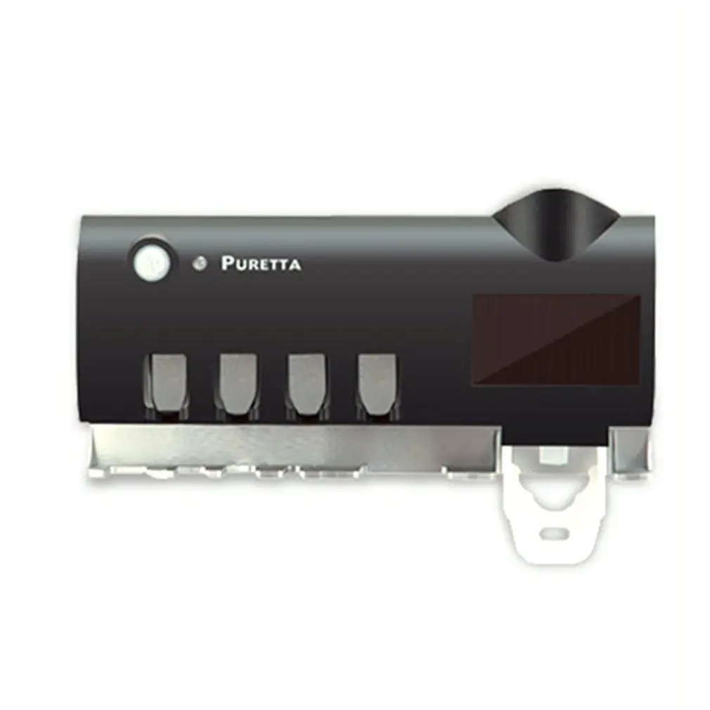 

Automatic Toothpaste Dispenser Wall Mounted Electric UV Toothbrush Holder with 5 Toothbrush Sterilizer Slots