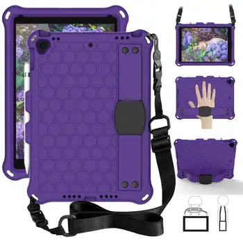 

Protective Case For iPad 10.2 2019 Model Shockproof Kid Safe Shoulder Strap Hybrid Stand Cover for iPad 10.2 7th Gen A2198 A2200