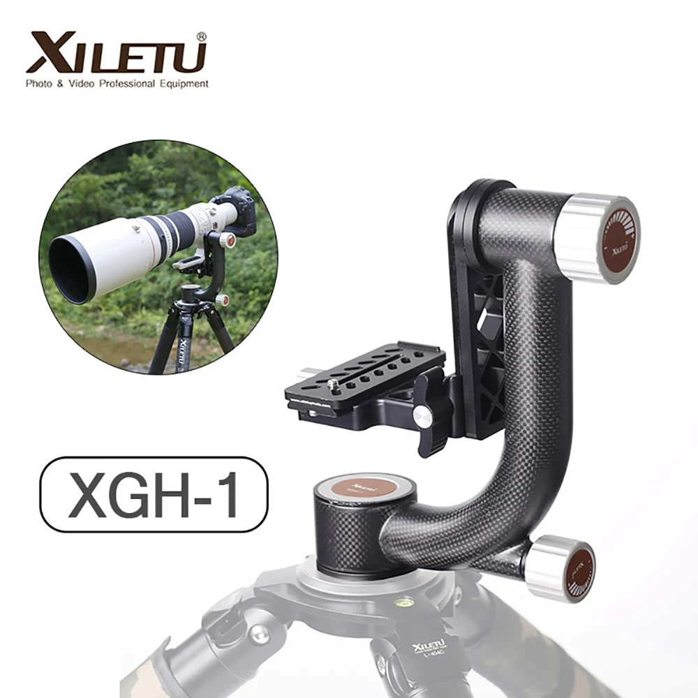 

XILETU XGH-1 PanoramicGimbal Tripod Telephoto Lens Panoramic Head Gimbal Bracket DSLR Camera