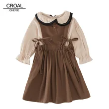 CROAL chery/модные комплекты детской одежды из 2 предметов; платье для девочек; праздничное платье принцессы для девочек; Весенняя детская одежда; платье для малышей