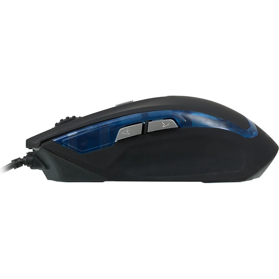 Мышь Oklick 715G черный оптическая(1600dpi) USB игровая(6but