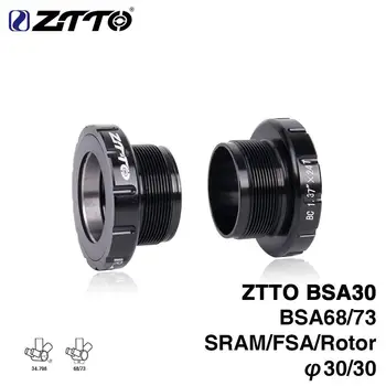 

ZTTO BSA30 BB68 MTB Road Bike External Bearing Bottom Brackets 68/35MM to BB30/PF30/386 Crankset Axle