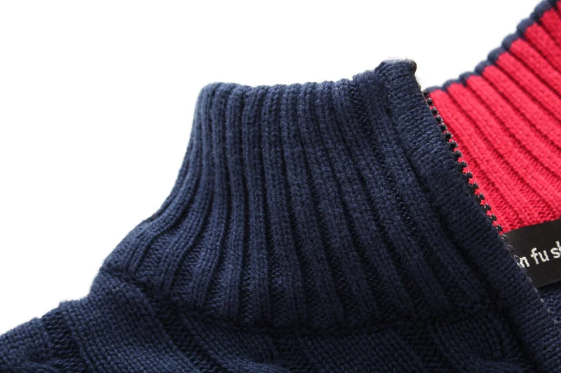Зимний толстый свитер Мужская брендовая одежда модный мужской пуловер высокое качество однотонный вязаный свитер мужской v-образный вырез jumpe