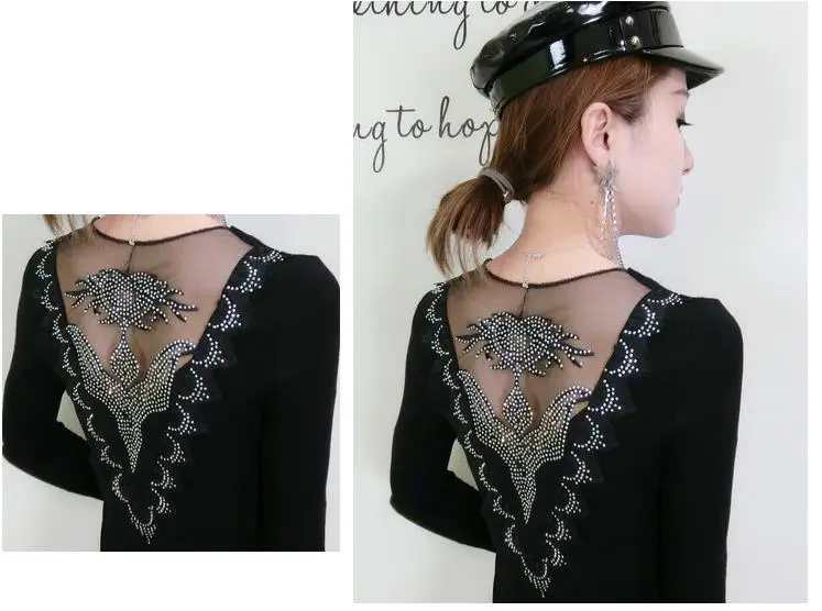 Алмазный Camisetas Mujer футболка Для женщин Стразы леди футболка Для женщин s футболки женские топ Vetement Femme в стиле «панк-рок»; одежда для детей;