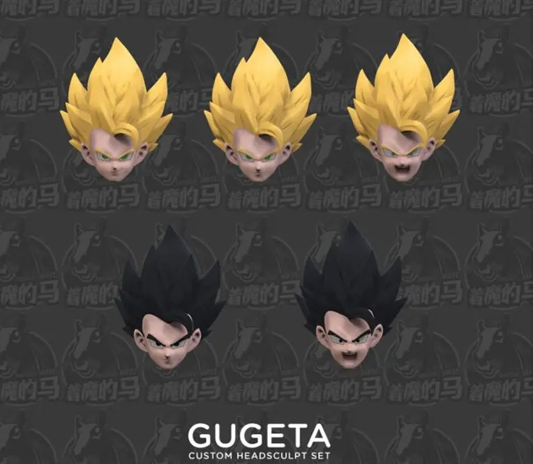 Demoniacal подходит костюм для Gogeta Dragon Ball Z DBZ на заказ головной убор Набор аксессуаров 1/12