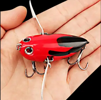 

8 colors peche topwater popper fishing lure 6cm/12.5g fake hard bait little fat man good for fishing señuelos de pesca
