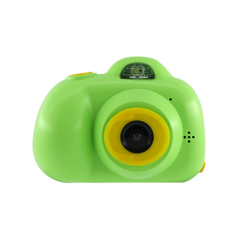 1080P Детская цифровая камера Мини Портативный видеомагнитофон видеокамера мини цифровая камера мультфильм Милая камера Дети день рождения 1 - Цвет: Зеленый