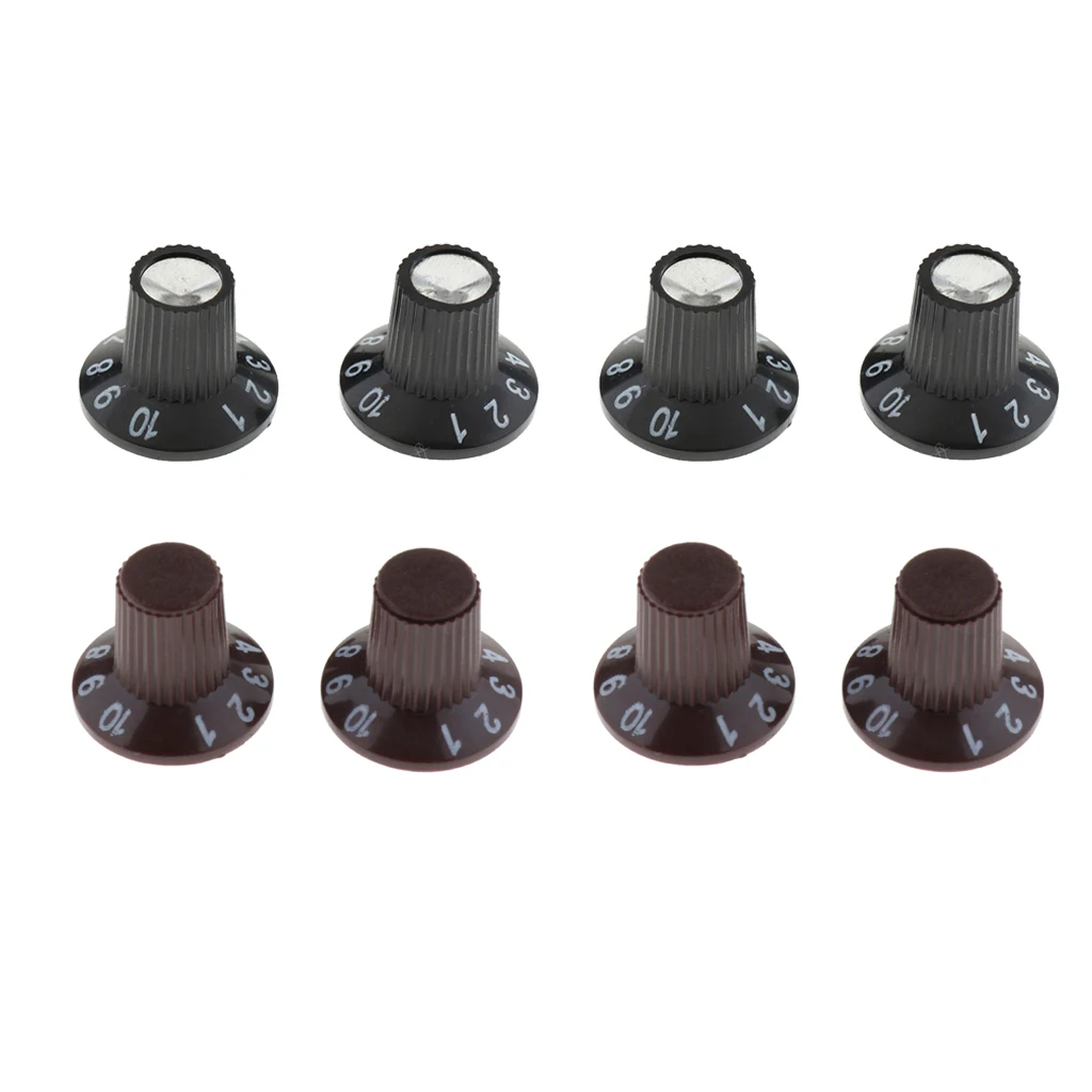 4pcs Guitar Amp Amplifier Knobs Top Hat for LP SG Electric Guitar