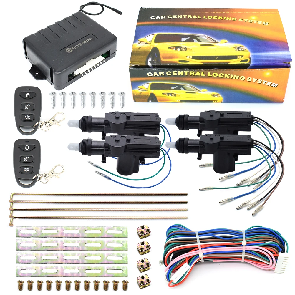 Car lock Car Remote Control Central Lock Keyless Entry System With Door Actuator Motor Locking 12V Universal for VW Kia Ford Honda Toyota