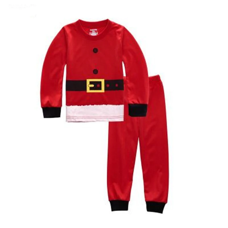 Рождественские детские пижамы; одежда для маленьких мальчиков; одежда для сна для девочек; Детские комплекты с Санта-Клаусом; рождественские Мультяшные наборы одежды для малышей - Цвет: 6