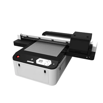شراءجديد التلقائي A1 6090 Uv طابعة مع 2 قطعة XP600 رأس الطباعة 600*900 مللي متر UV طابعة ل جراب هاتف مع الاقسام فراغ Plateform