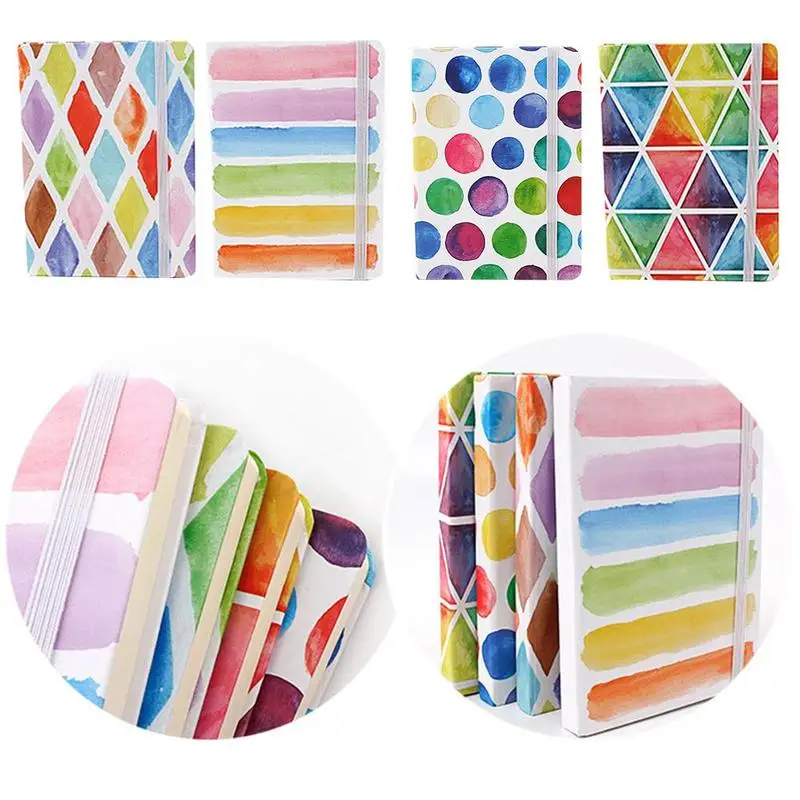 

14.5*10.5cm Painted Colorful Notebook Daily Office Supplies Week Planner Notebook Study Office Stationery Diary Notepads