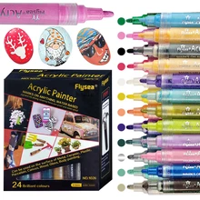 Haile – marqueurs de peinture acrylique étanches, 80 couleurs, à base d'eau, à séchage rapide, pour peinture sur roche, pierre, céramique, métal, cadeau de noël