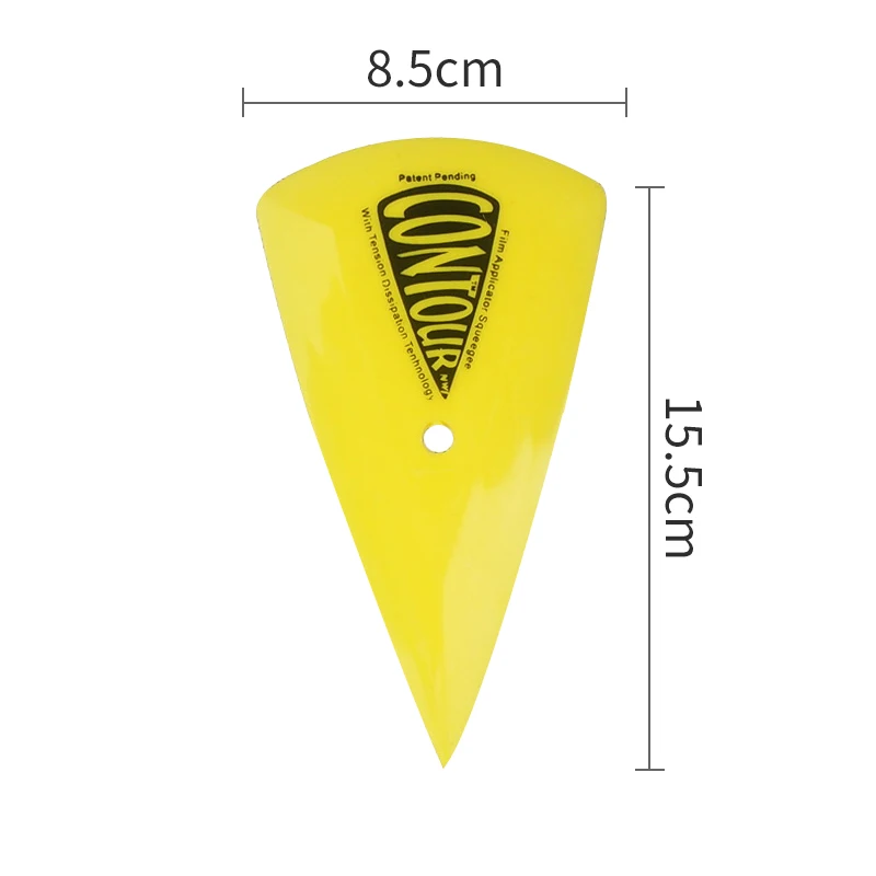 2 шт. Желтый треугольник автомобильный Ракель виниловая пленка наклейка инструмент для обертывания оконное стекло чистящий скребок транспортные средства Переводные инструменты