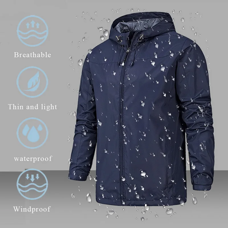 Hiking Jackets Waterproof Hiking Jackets Waterproof Jacket Waterproof Coats Softshell Jackets Softshell Hoodie Men Spring Autumn Hiking Jacket
