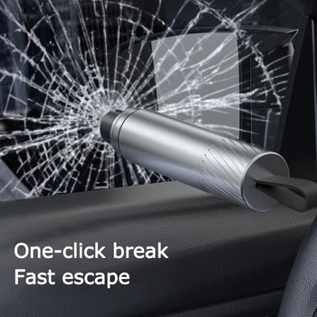 Młotek bezpieczeństwa do samochodu samochód awaryjne szklane okno Breaker przecinak pasa bezpieczeństwa ratujące życie Escape narzędzia awaryjne samochodu 1s tłuczone szkło tanie i dobre opinie Xayah CN (pochodzenie) Car Safety Hammer Instantly break a window in 1s