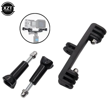 

Double Dual Holder Bracket Tripod for 2 Sport Camera Stand with Screw Mount Adapter for Gopro Hero 8 7 6 5 4 3+ 3 fill in light