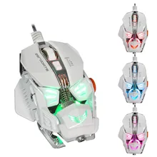 8D кнопки 2500 dpi Оптическая Проводная игровая Механическая мышь для планшета, ноутбука, ПК 8 программируемых клавиш для Windows Mac светодиодный переменный