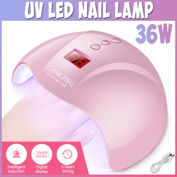 

36W 12LED 30s/60s/90s LED Nail Lamp for Manicure Nail Dryer Machine UV Lamp For Curing UV Gel Nail Polish With Motion Sensing