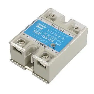 

SSR-100AA AC to AC Covered Solid State Relay AC 80-250V AC 24-380V