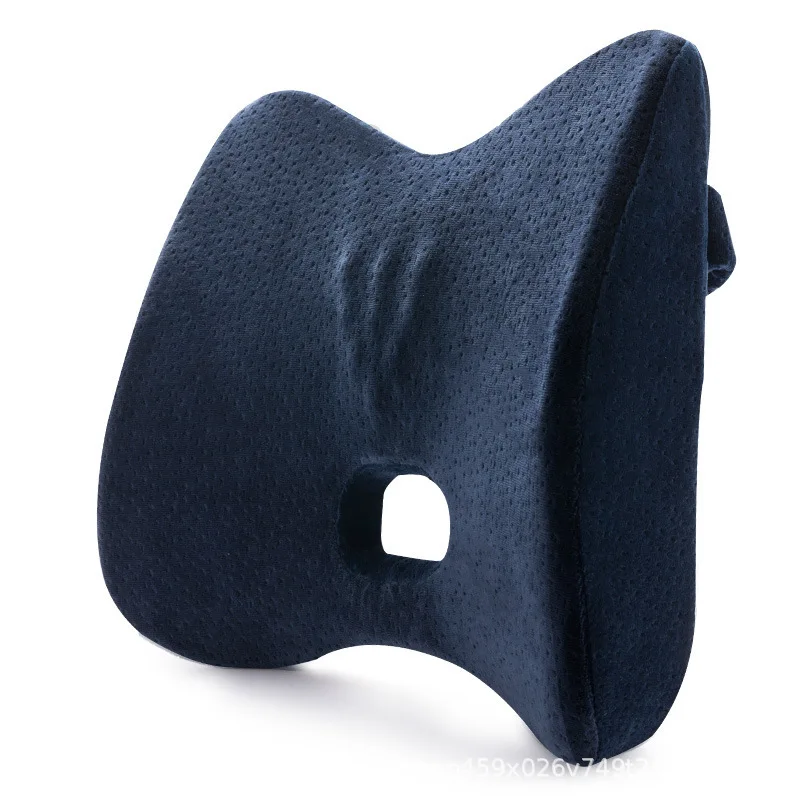 1 Piece Ergonomic Design Back Pillow Bamboo Charcoal Comfortable