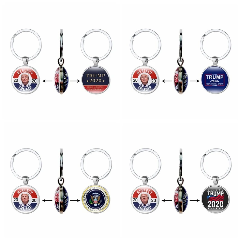 

Creative Print Keychain Outdoor Tools Trump for President USA 2020 Keep America Great Key Car Keychain Commemorate Hot //