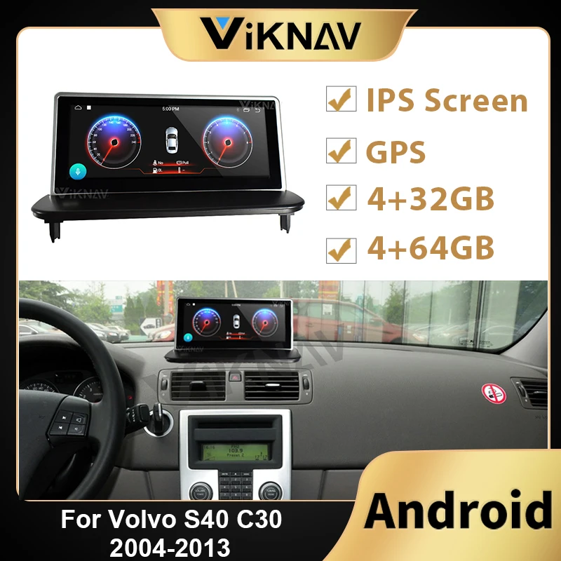 Автомагнитола 2 din 8 дюйма для Volvo S40 C30 2004-2013 автомобильная стереосистема на Android