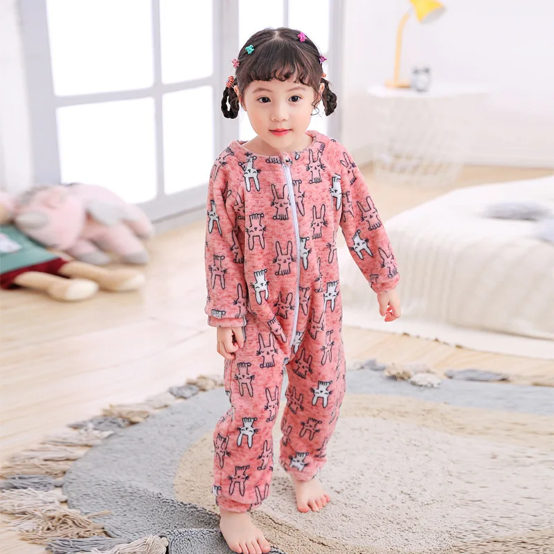 Stitch Pajamas For Kids Children's Print Pajamas Winter Flannel - Main Image