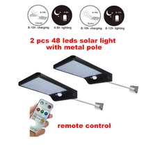 2/4pcs Night Light Motion Sensor PIR Human Infrared Activated 48 LED Wall Emergency Lamp Hallway Bedroom security garden wall so