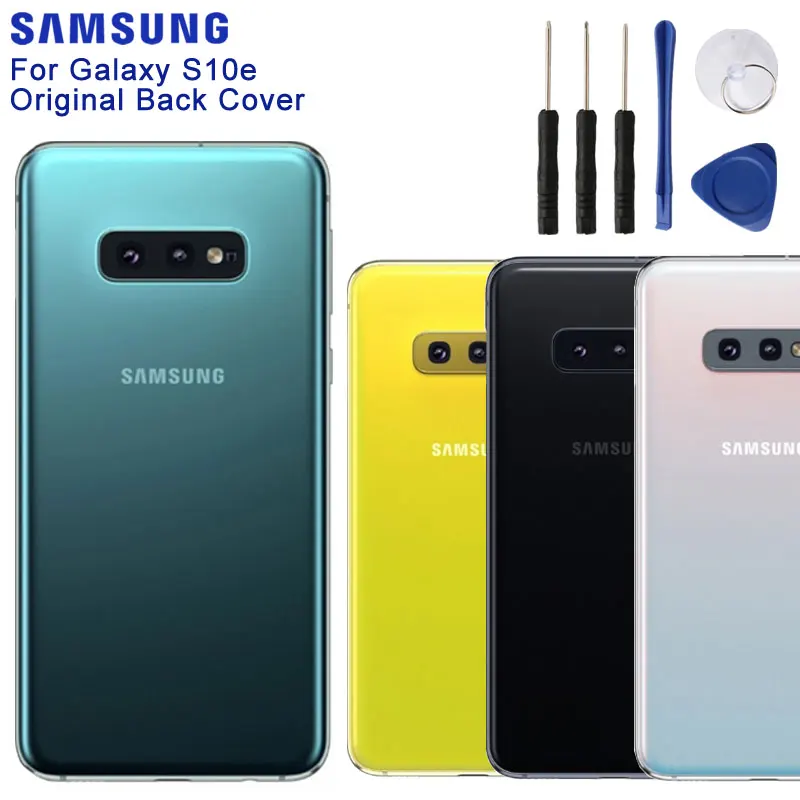 

For Samsung Galaxy S10E S10e SM-G9700 Battery Back Cover Door Housing S10 Plus Repair Parts Ear Camera Glass Lens Frame