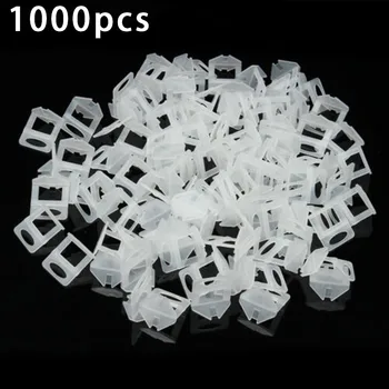

1000 PCS Reusable Flat Tile Leveling System Clips 2mm Wall Floor Spacers Tiling Tool 40mm * 36mm For Level The Tile