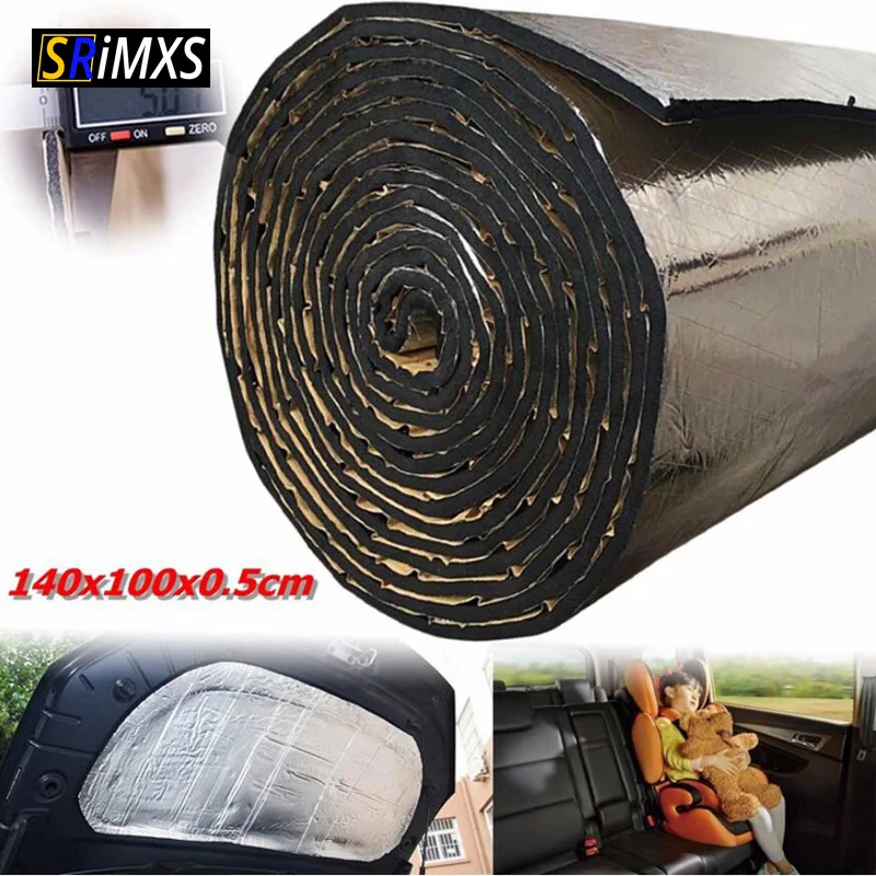 Sound Dampening Material For Cars Vibration Shield Insulation Pad Back Adhesive Sound Damping Sheet For Garage Door Trunk Hood - 34