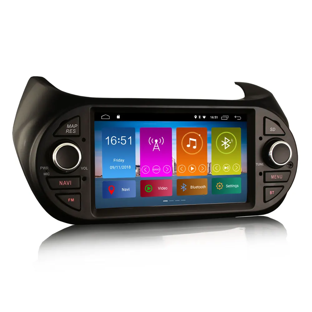 7 "Android 10.0 os GPS Car Multimedia Radio para Peugeot Bipper 2008-2017 com Built-in DSP Amplificador & Built-In Função CarPlay
