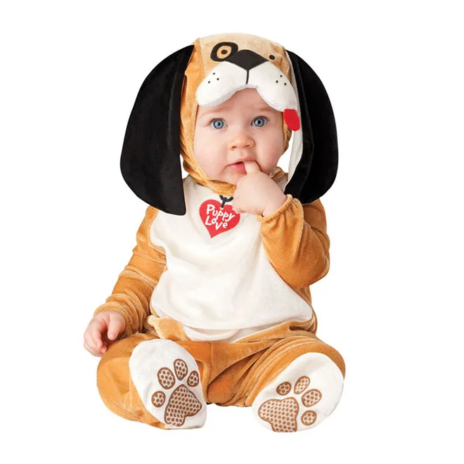 Рождественский костюм с животными для новорожденных мальчиков и девочек хлопковый комбинезон, комплект одежды для детей, костюм для малышей с коровой, жирафом, трицератопс - Цвет: D