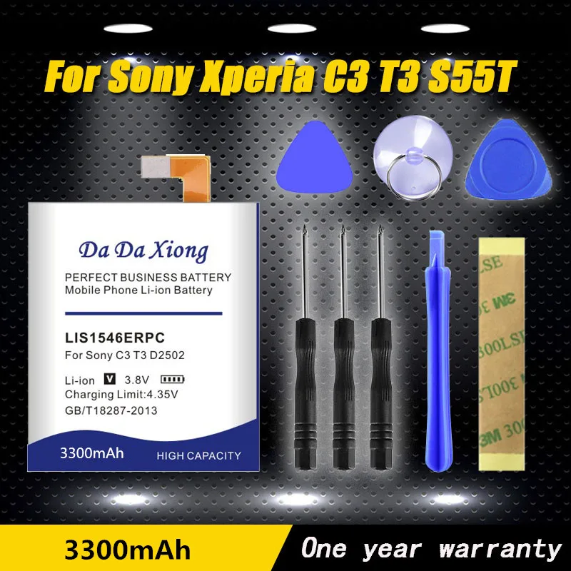 

Model [ LIS1546ERPC ] Mobile Phone Battery for Sony Xperia C3 T3 S55T S55U, LIS1546ERPC for D2502 D5103 D2533 M50W Battery
