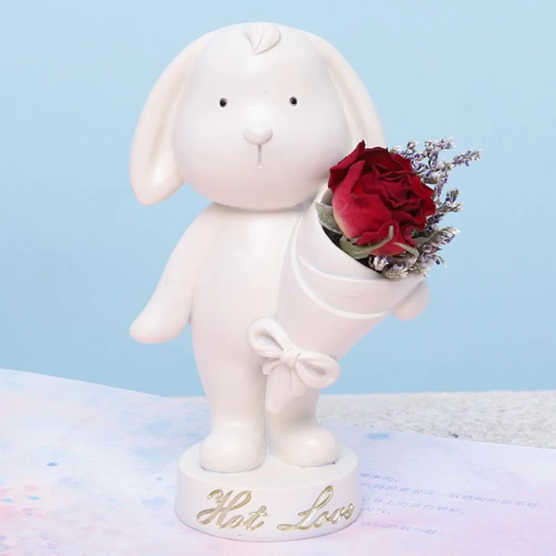 

Decoration Crafts Bouquet Angle Figurines Hand Painting Flower offering Angel Ornament Home Decoration Car Cafe Book Shope Craft