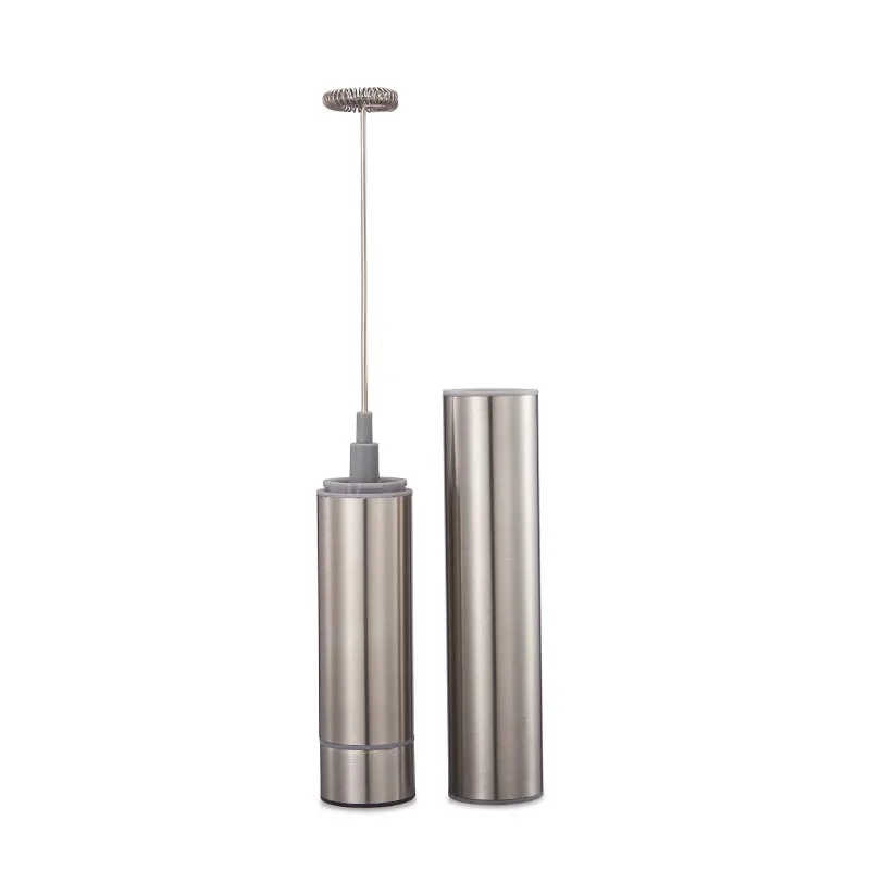 

Portable Stainless Steel Play Milk Frother Handheld Electric Mixer Milk Egg Beater Fancy Coffee Stirrer with Cover