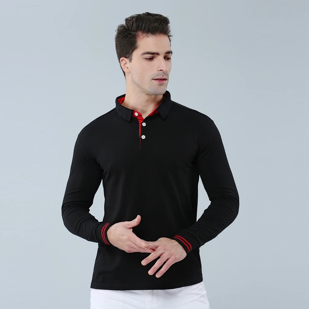 High Quality Men Polo Shirt Fall Long Sleeve Solid Large Size Top Fall Polos Shirt Fashion Popular Casual Couple clothing Custom High Quality Men Polo Shirt Fall Long Sleeve Solid Large Size Top Fall Polos Shirt Fashion Popular Casual Couple clothing Custom