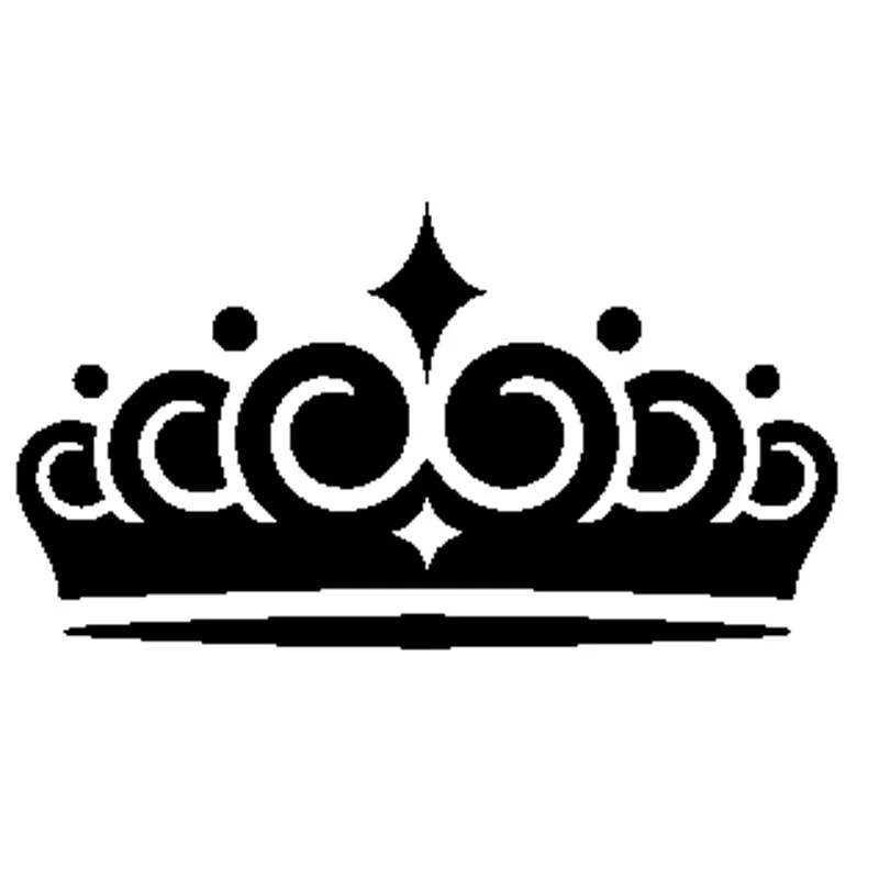 

Funny Crown Car Sticker Fashion PVC Decal Black Silver ZWW-2481, 15cm * 8cm
