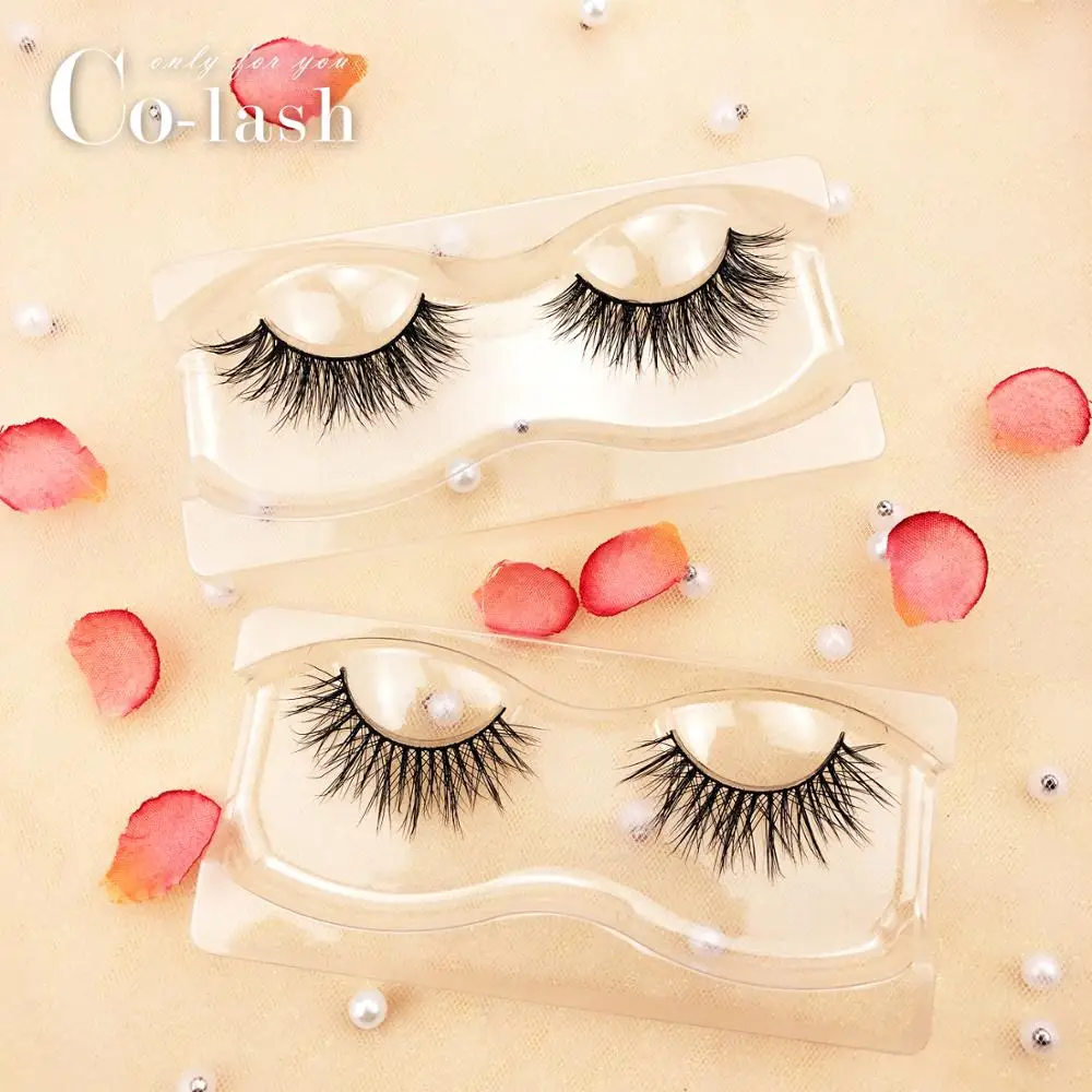 Colash Natural long Mink Eyelashes Soft and Light False Handmade Sexy Lash Everyday Lashes | Красота и здоровье