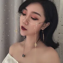 Уникальные очки без линз в полуоправе, подвеска очки в форме капли воды